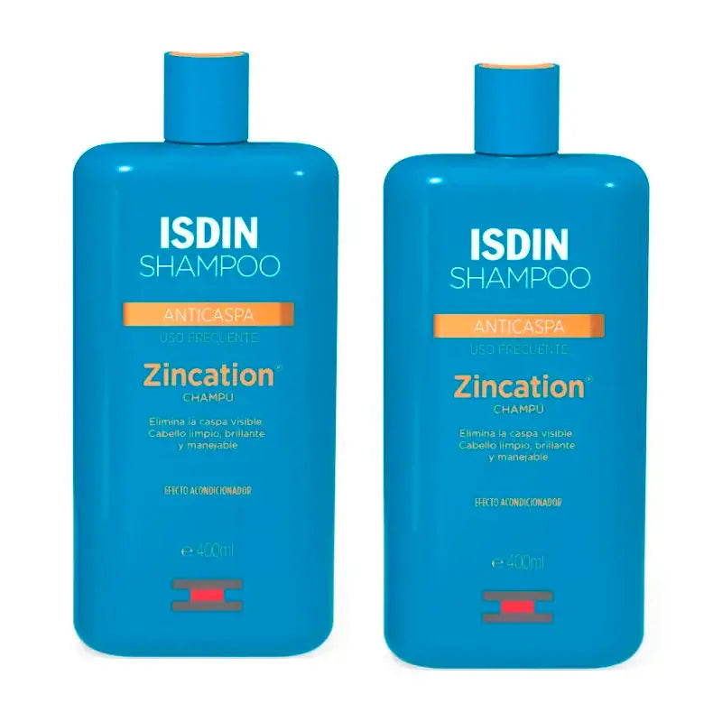 Isdin Zincation Frequency Frequency Shampoo, Pack 2 x 400 ml