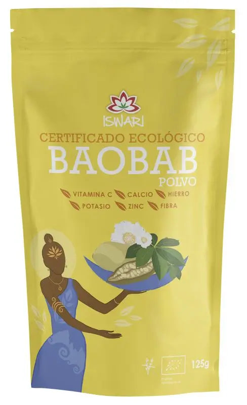 Iswari Baobab Powder Bio, 125 Gr
