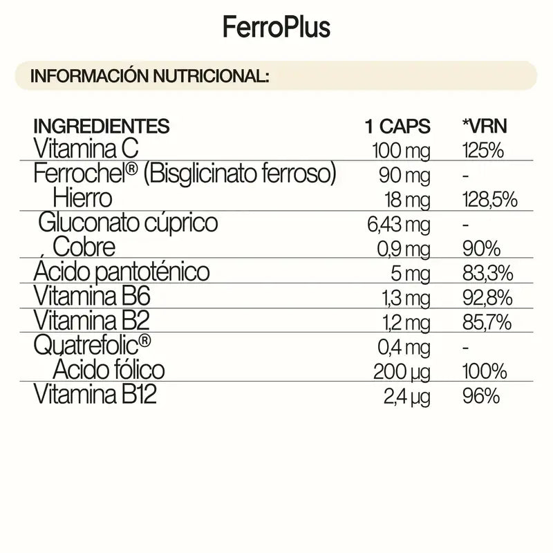 Ivb Wellness Lab FerroPlus, 90 capsules