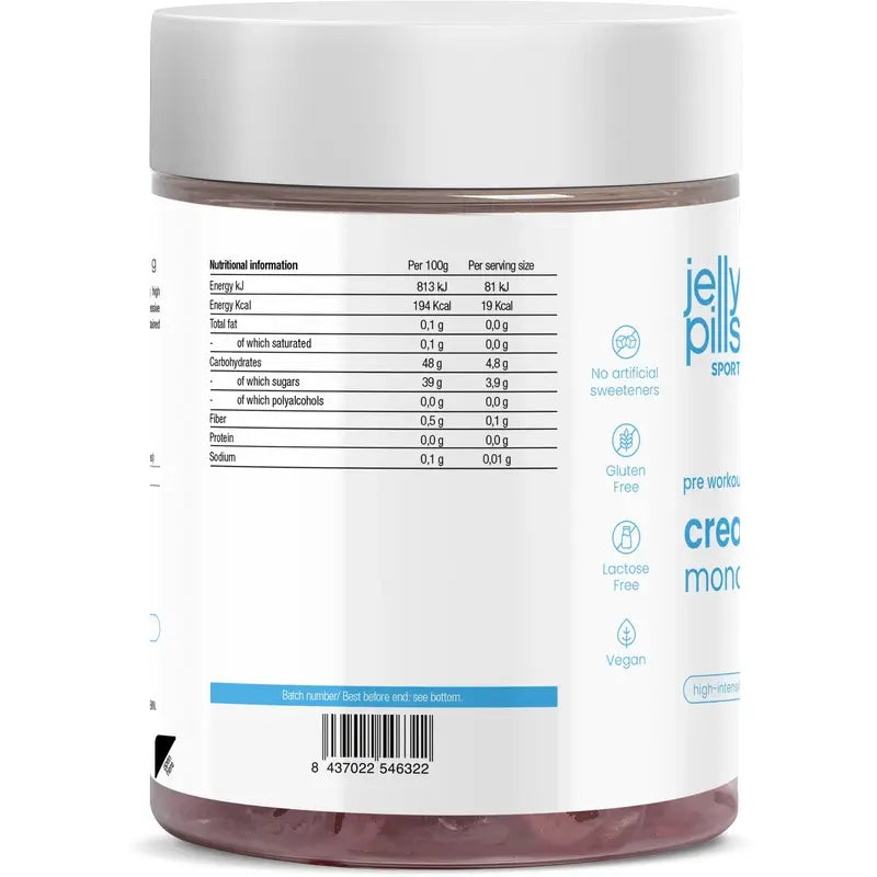 Jelly Pills Creatine Monohydrate Strawberry, 60 units
