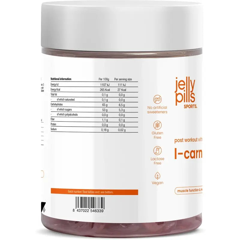 L-Carnitine Orange Jelly Pills, 70 units