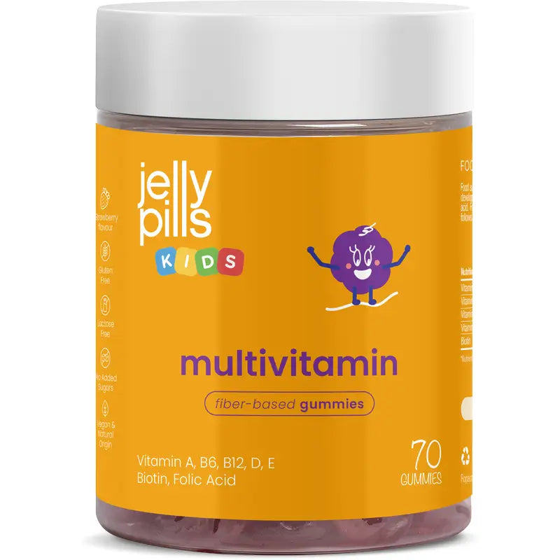 Jelly Pills Multivitamin Kids Food Supplement, 70 gummies