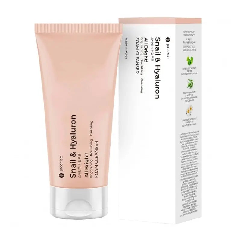 Jkosmec All Bright Snail And Hyaluron Foam Cleanser , 180 ml