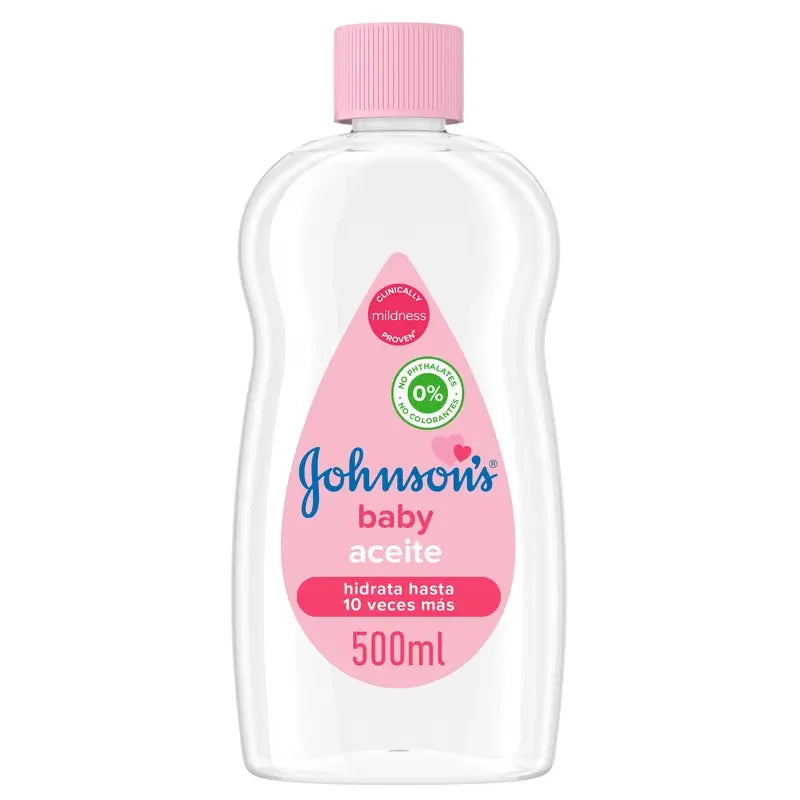 Johnson's Baby Regular Oil, Leaves Skin Soft and Healthy, Ideal for Delicate Skin, 500 ml