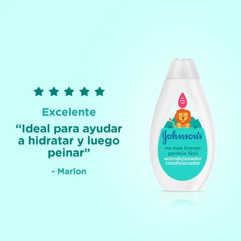 Johnson's Baby Detangling Conditioner, Long or Curly Hair, Tear-Free, Hypoallergenic, 500 ml