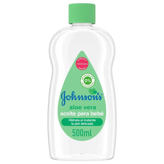 Johnson's Baby Aloe Vera Instant Moisturising and Nourishing Oil, 500ml