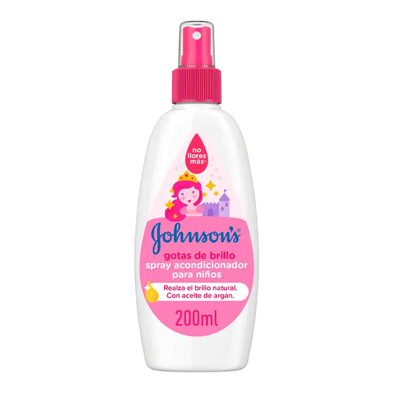 Johnson's Baby Shine Drops Children's Conditioner Spray, Shinier, Softer, Silkier Hair, 200 ml