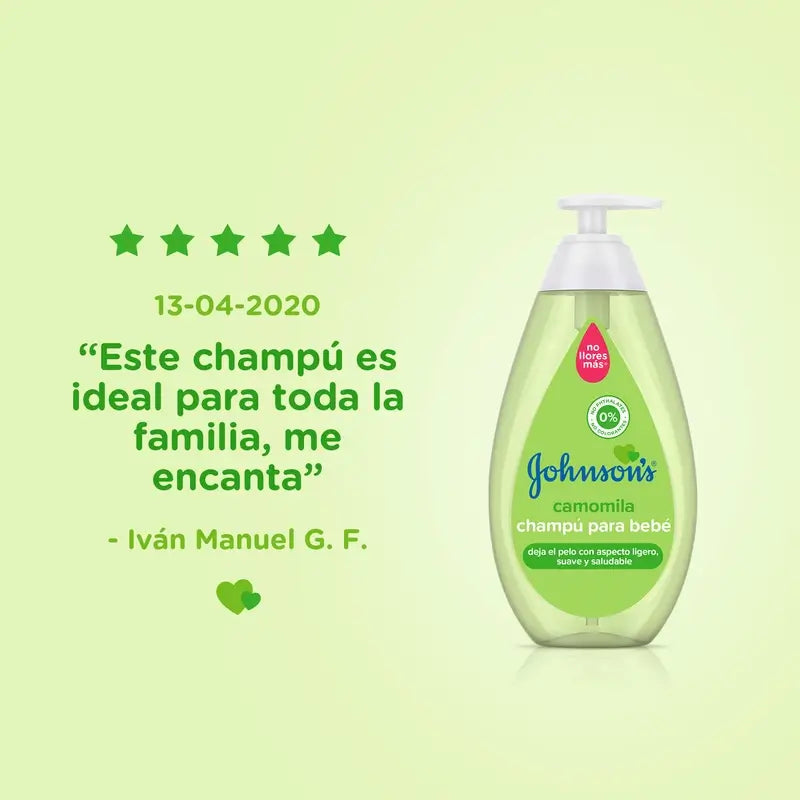 Johnson'S Baby Chamomile Shampoo, Ideal For The Whole Family, 300 ml