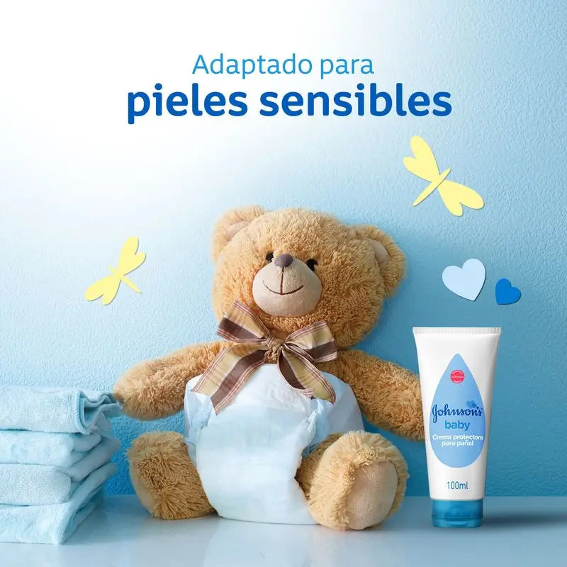 Johnson's Baby Protective Nappy Cream, Baby's Delicate Skin, 100 ml