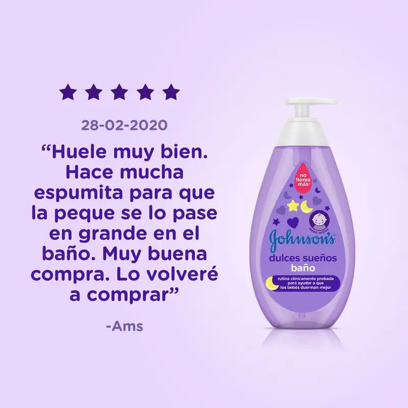 Johnson's Baby Sweet Dreams Gentle Skin Care Bath Gel, Everyday Use, 750 ml