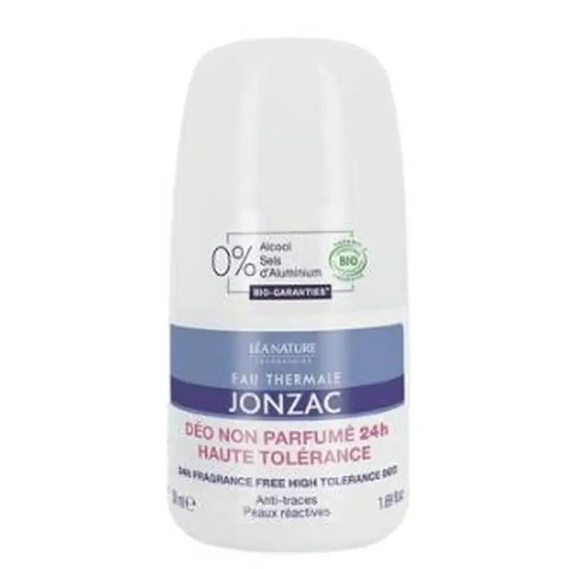 Jonzac Eco-Bio High Tolerance Fragrance Free Roll-On Deodorant 50