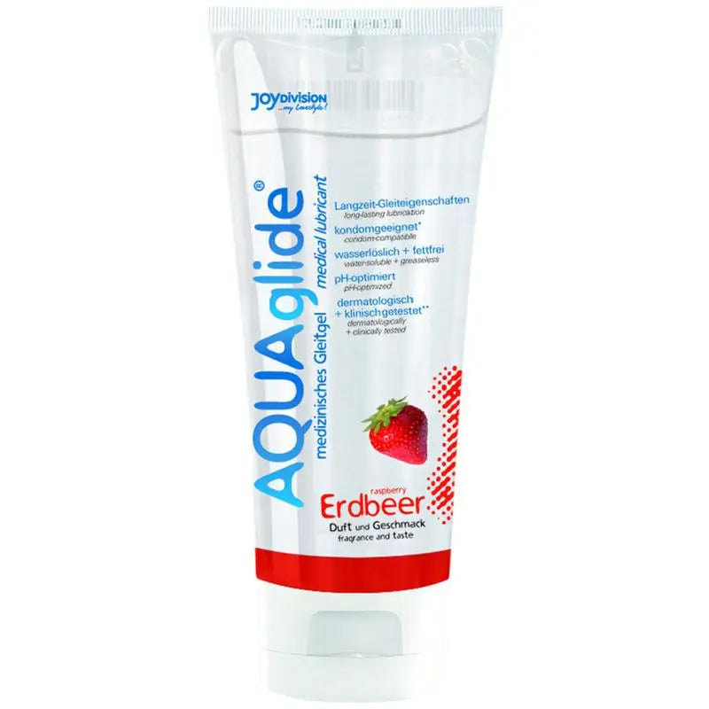 Joydivision Aquaglide Strawberry Flavoured Lubricant 100 Ml.