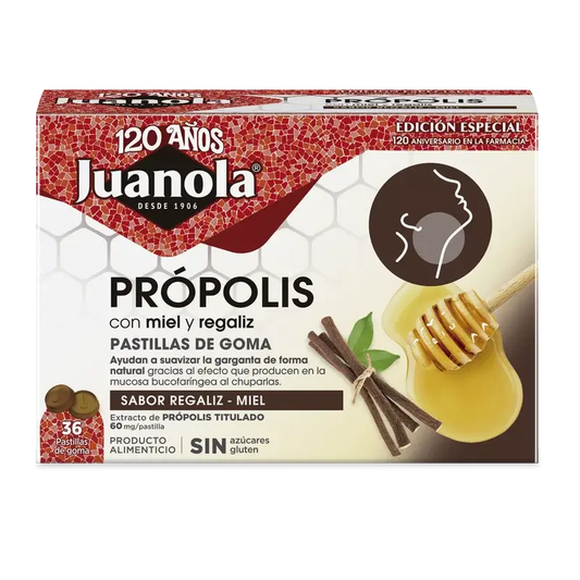 Juanola Propolis Licorice Honey 72Gr, 36 units