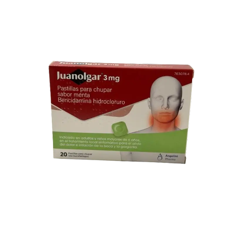 Juanolgar 3 Mg Mint Flavoured Lozenges, 20 lozenges