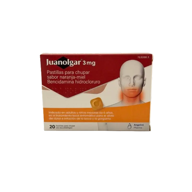Juanolgar 3 Mg Orange - Honey Flavoured Lozenges, 20 Lozenges