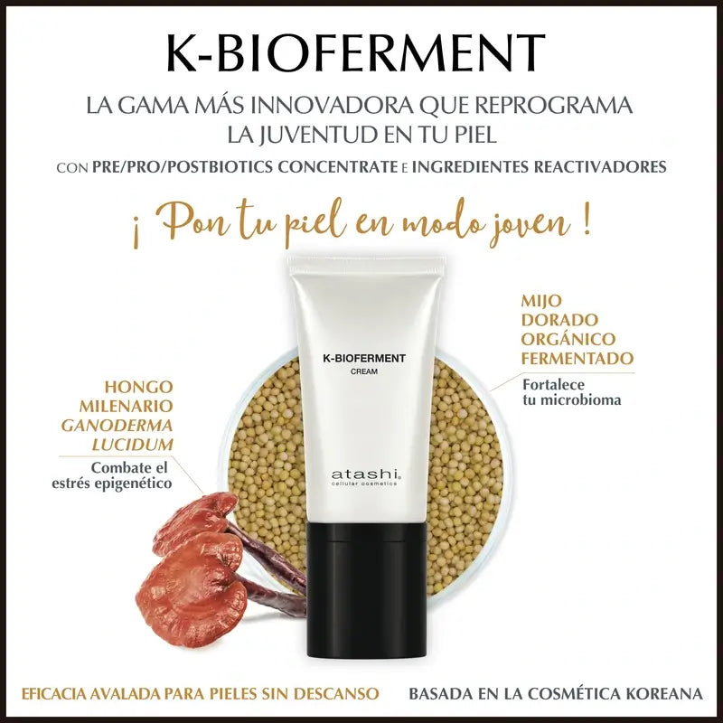 Atashi K-Bioferment Teraphy Day Cream Skin Booster Prebase 50Ml