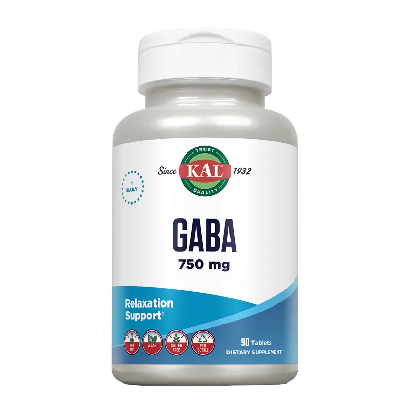 Solaray Gaba 750 Mg. 90 Tabs Kal