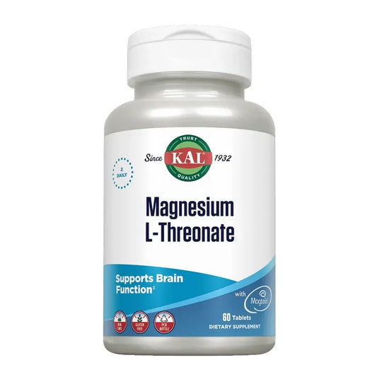 Kal Magnesium L-Threonate, 60 tablets