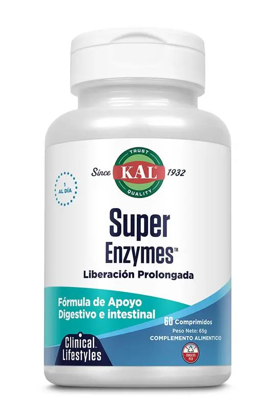 Kal Super Enzymes 60 Prolonged Action Tablets, 60 Tablets