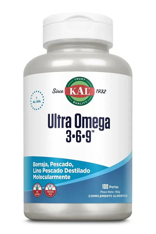 Kal Ultra Omega 3 6 9, 100 Pearls