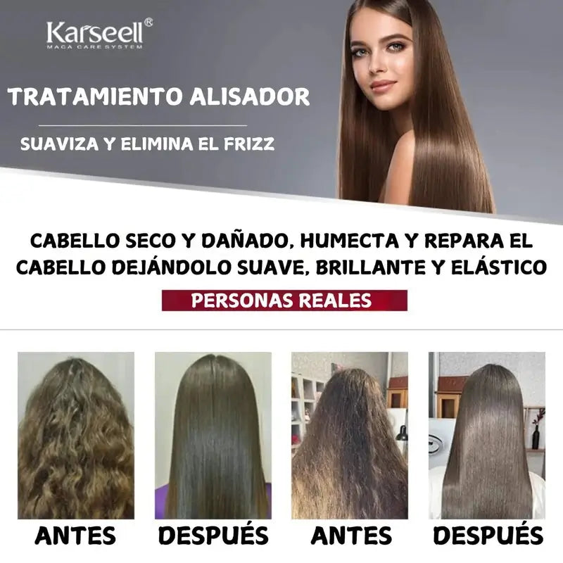 Karseell Keratin Hair Straightener White , 500 ml