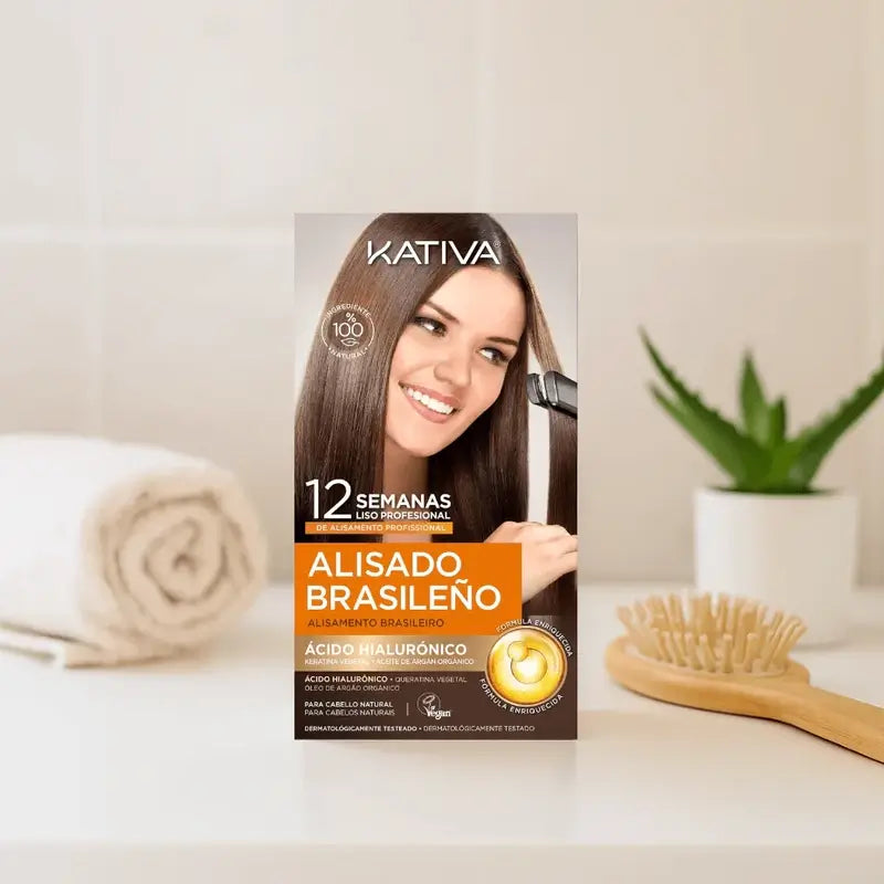 Kativa Keratin Straightening Kit with Hyaluronic Acid