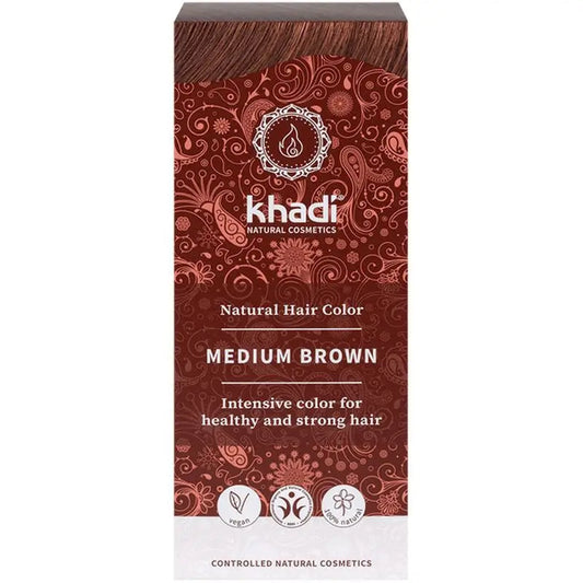 Khadi Herbal Colour Medium Brown , 100 gr