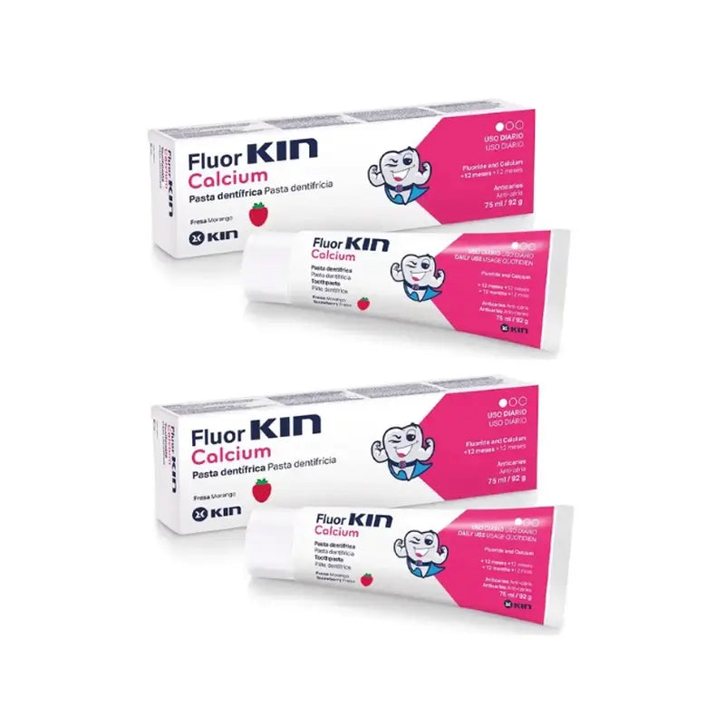 KIN FluorKIN Calcium Paste Pack 2 x 75 ml