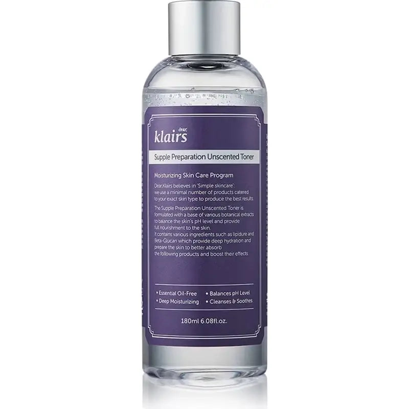 Klairs Supple Preparation Unscented Toner, 180 ml