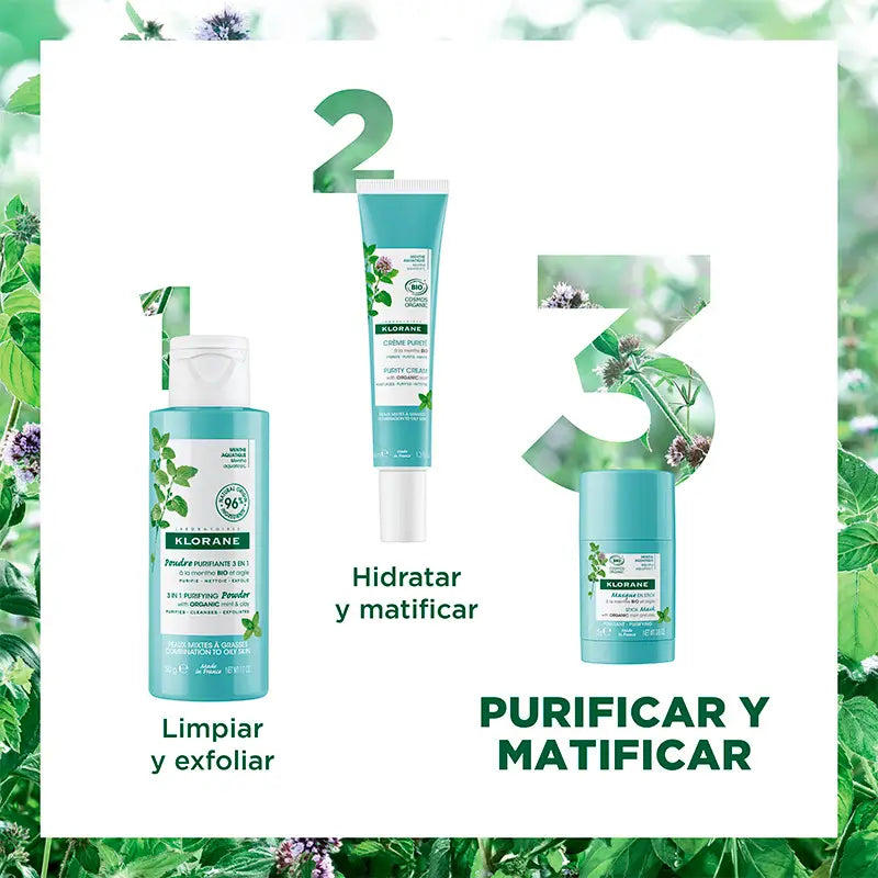 Klorane Organic Aquatic Mint and Clay Stick Mask 25g