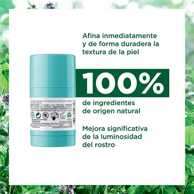 Klorane Organic Aquatic Mint and Clay Stick Mask 25g
