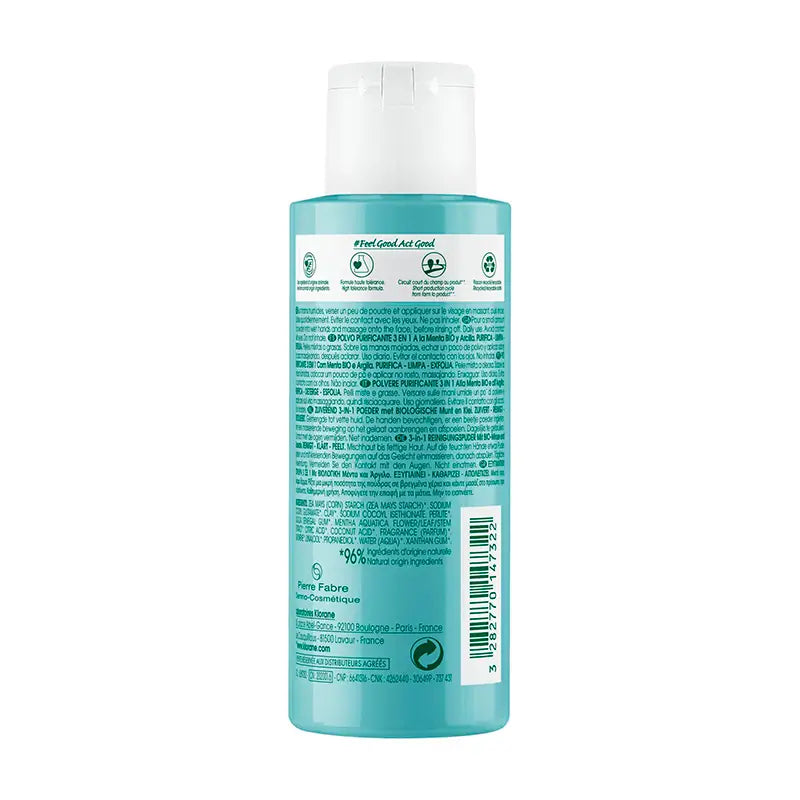 Klorane 3 In 1 Purifying Powder with Organic Aquatic Mint 50 g