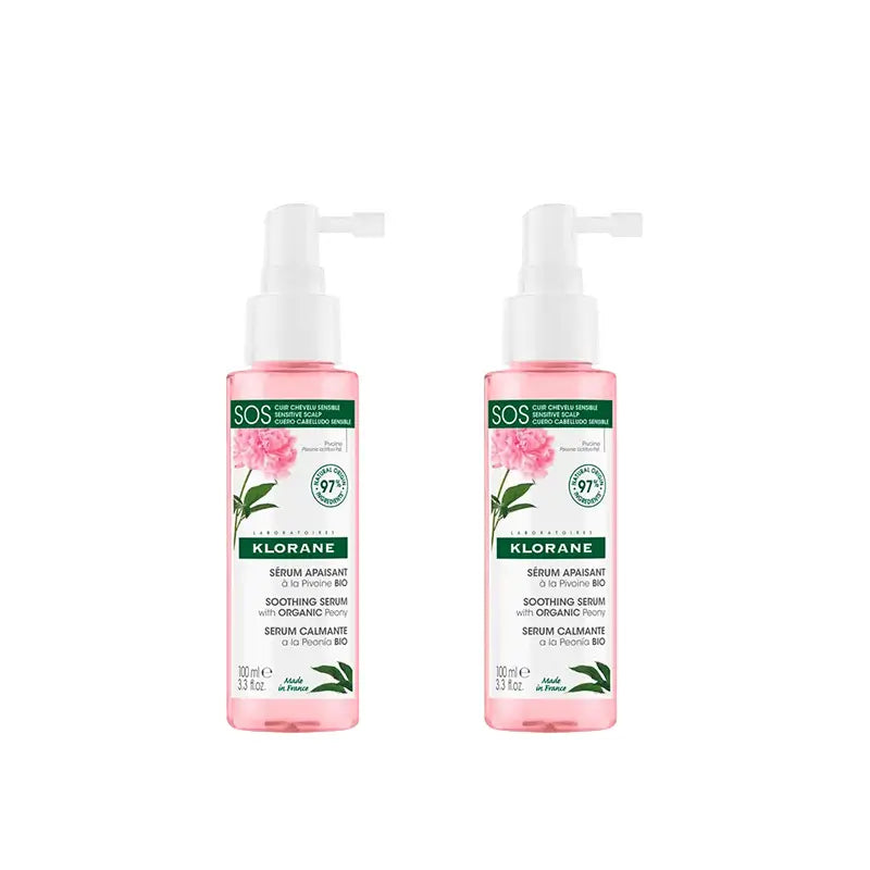 Klorane Serum Sos A La Peony Bio, 2X100 Ml