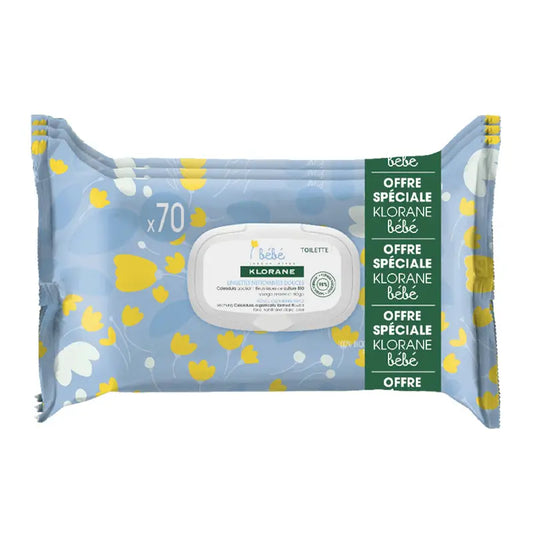 Klorane Baby Wipes Pack 3X70 units