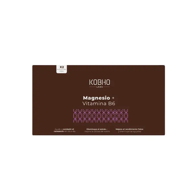 Kobho Labs Magnesium + Vitamin B6 Duplo