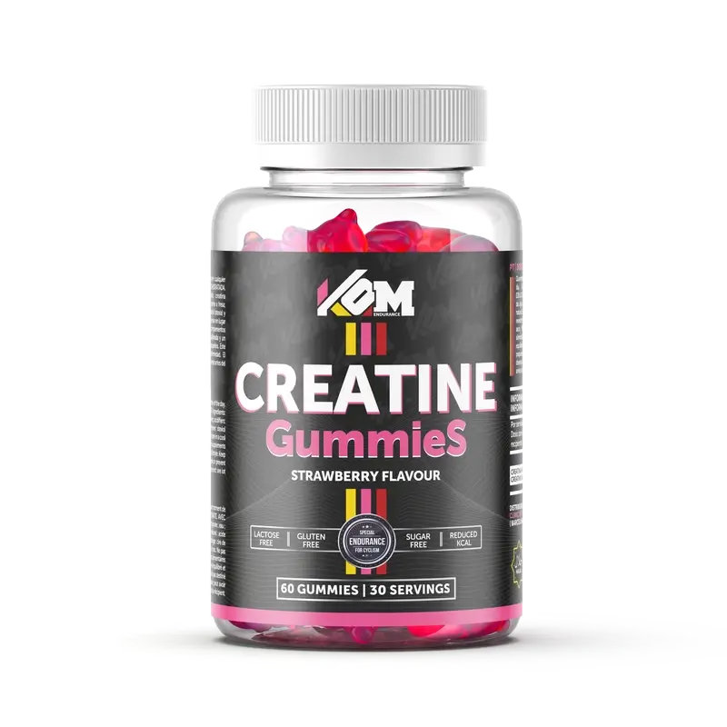Kom Endurance Creatine Sports Nutrition , 60 gummies of creatine strawberry flavour