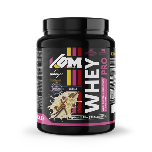 Kom Endurance Proteins Sports Nutrition , 1kg vanilla flavour whey protein tin