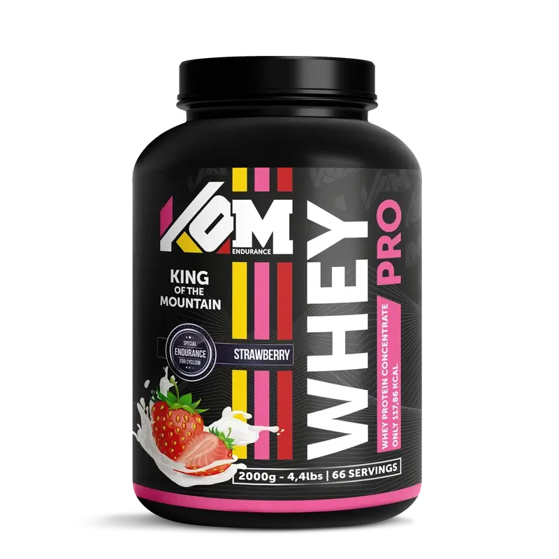 Kom Endurance Proteins Sports Nutrition , whey protein 2kg strawberry flavour tin