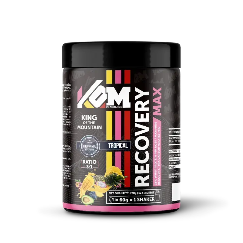 Kom Endurance Recuperator Sports Nutrition, 720g tropical flavour recuperator tin