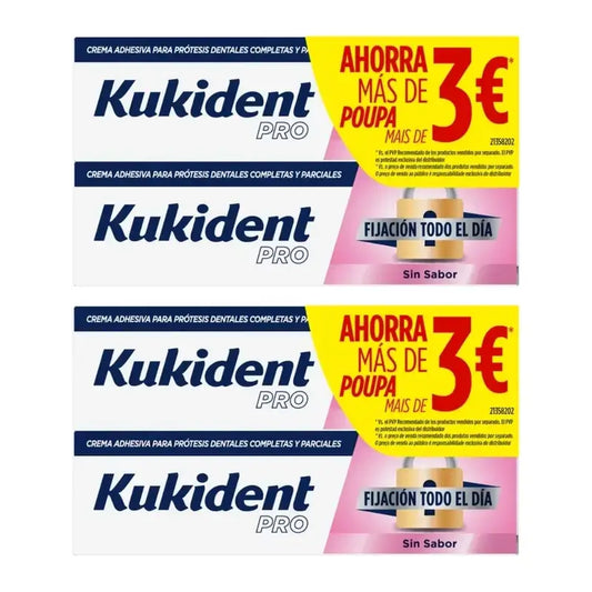 Kukident Pro All Day Tasteless Bonding, Savings Pack, 4X47 Gr