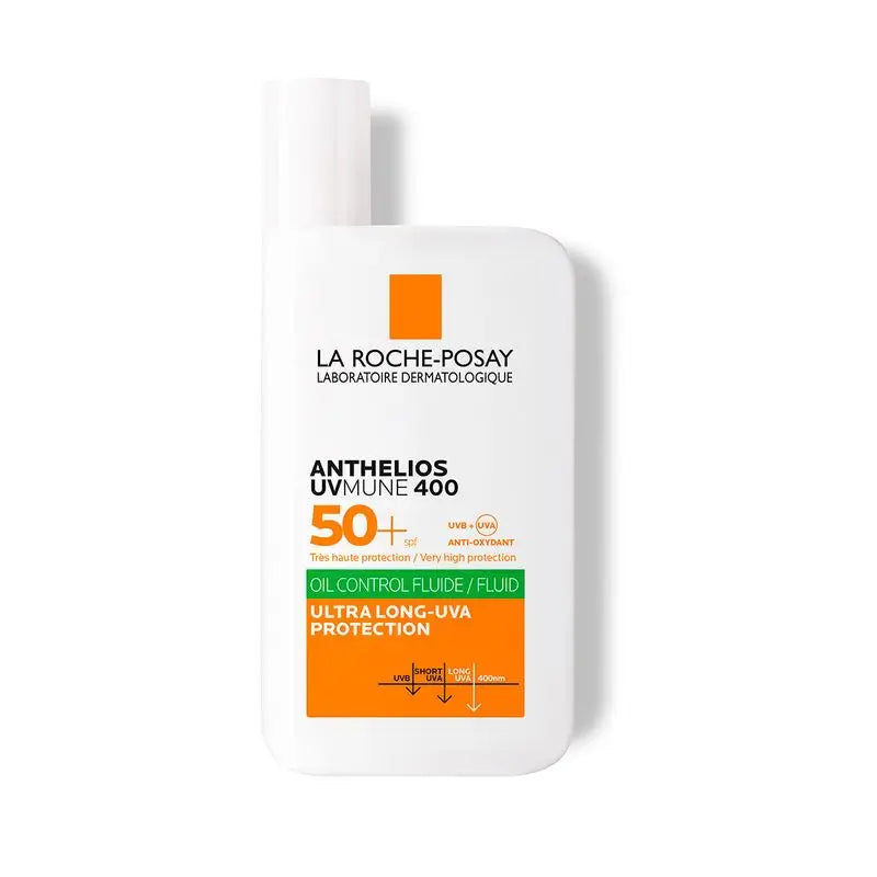 La Roche-Posay Anthelios Uv-Mune 400 Oil Control Invisible Fluid Spf50+ Colour-Free, 50 ml