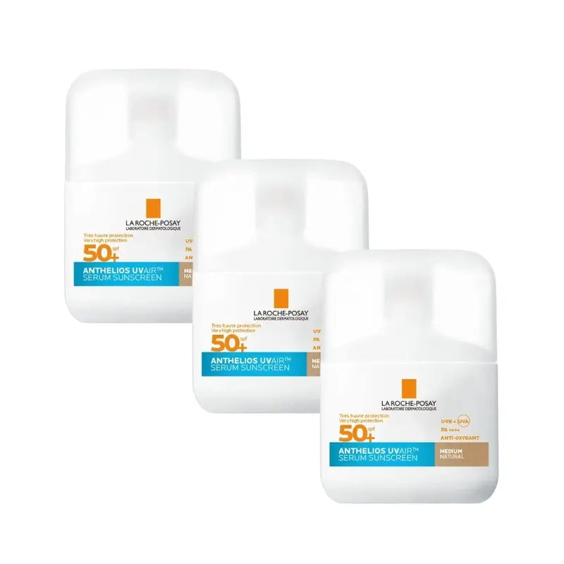 La Roche Posay Anthelios Uvair Sun Serum Spf50+ Tinted Medium , 3X50 Ml