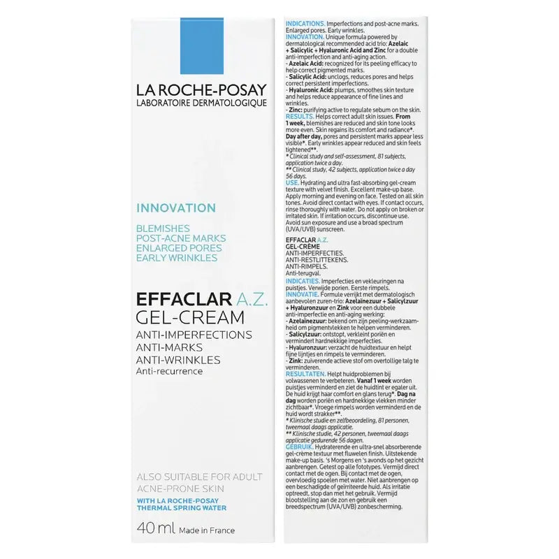 La Roche Posay Effaclar A.Z. Gel-Cream , 40 ml