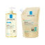 La Roche Posay Lipikar Cleansing Oil Ap+ Cleanser 1000 ml + Refill , 400 ml