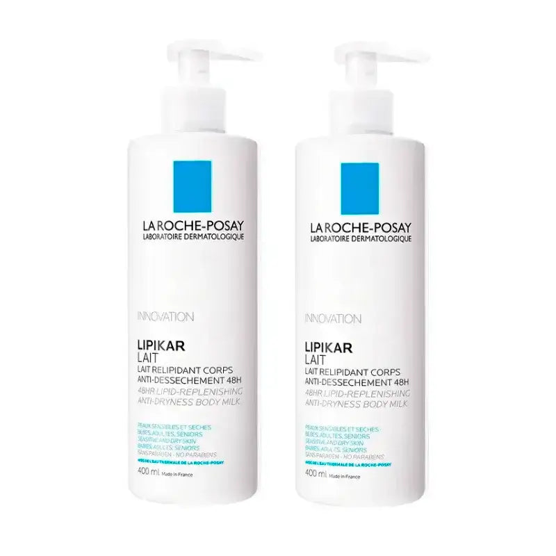 La Roche Posay Lipikar Milk, Pack 2 x 400 ml