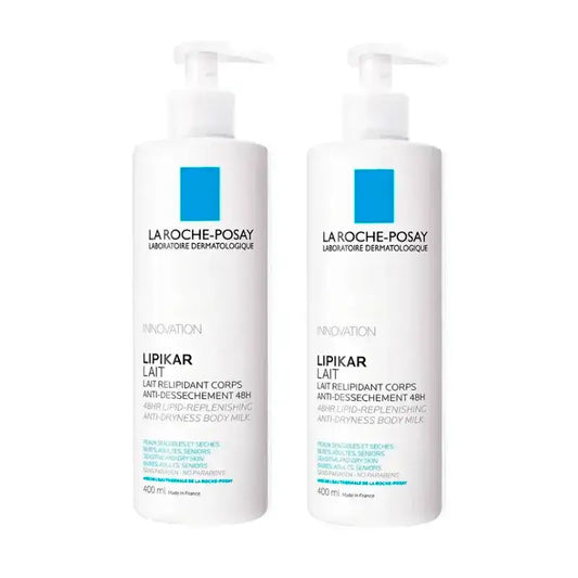 La Roche Posay Lipikar Milk, Pack 2 x 400 ml