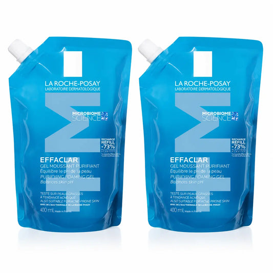 La Roche Posay Pack La Roche Posay Effaclar Purifying Gel + M Ecorecarga 400Ml, x2