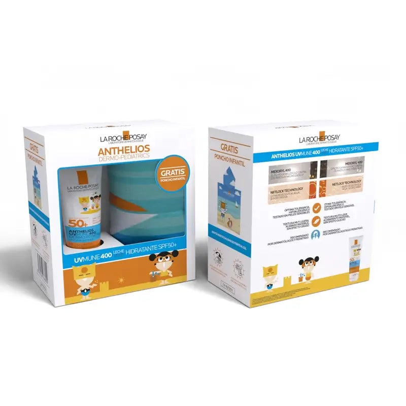 La Roche Posey Pack Anthelios Pediatric Milk Spf50 + Poncho, 1 pack