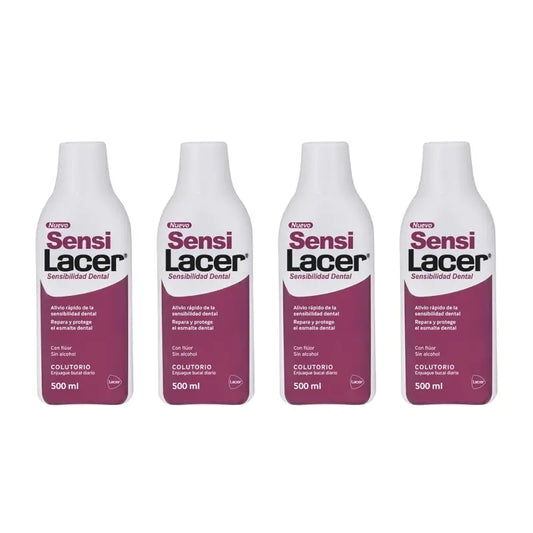 Lacer Sensilacer Mouthwash, Pack 4 x 500 ml