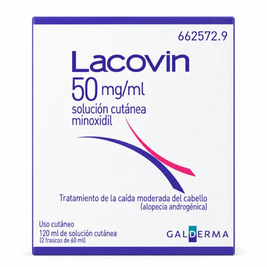 Lacovin 50 mg/ ml Minoxidil Skin Solution 2 Bottles x 60 ml